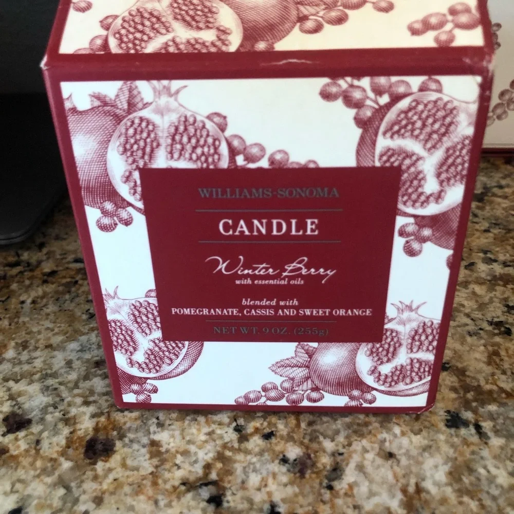 Williams Sonoma pair of Winter scent candles